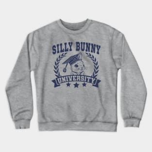 Silly Bunny University Funny Easter Meme Crewneck Sweatshirt